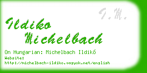 ildiko michelbach business card
